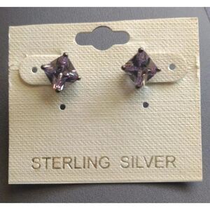 Sterling silver zirconia earrings